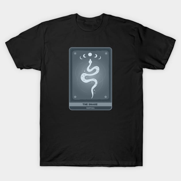 The Snake Card T-Shirt by Sasyall